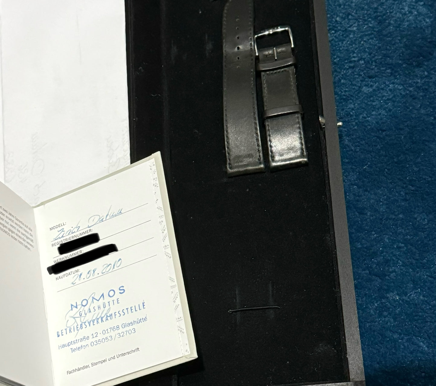 Nomos Datum Automatic Zurich 802