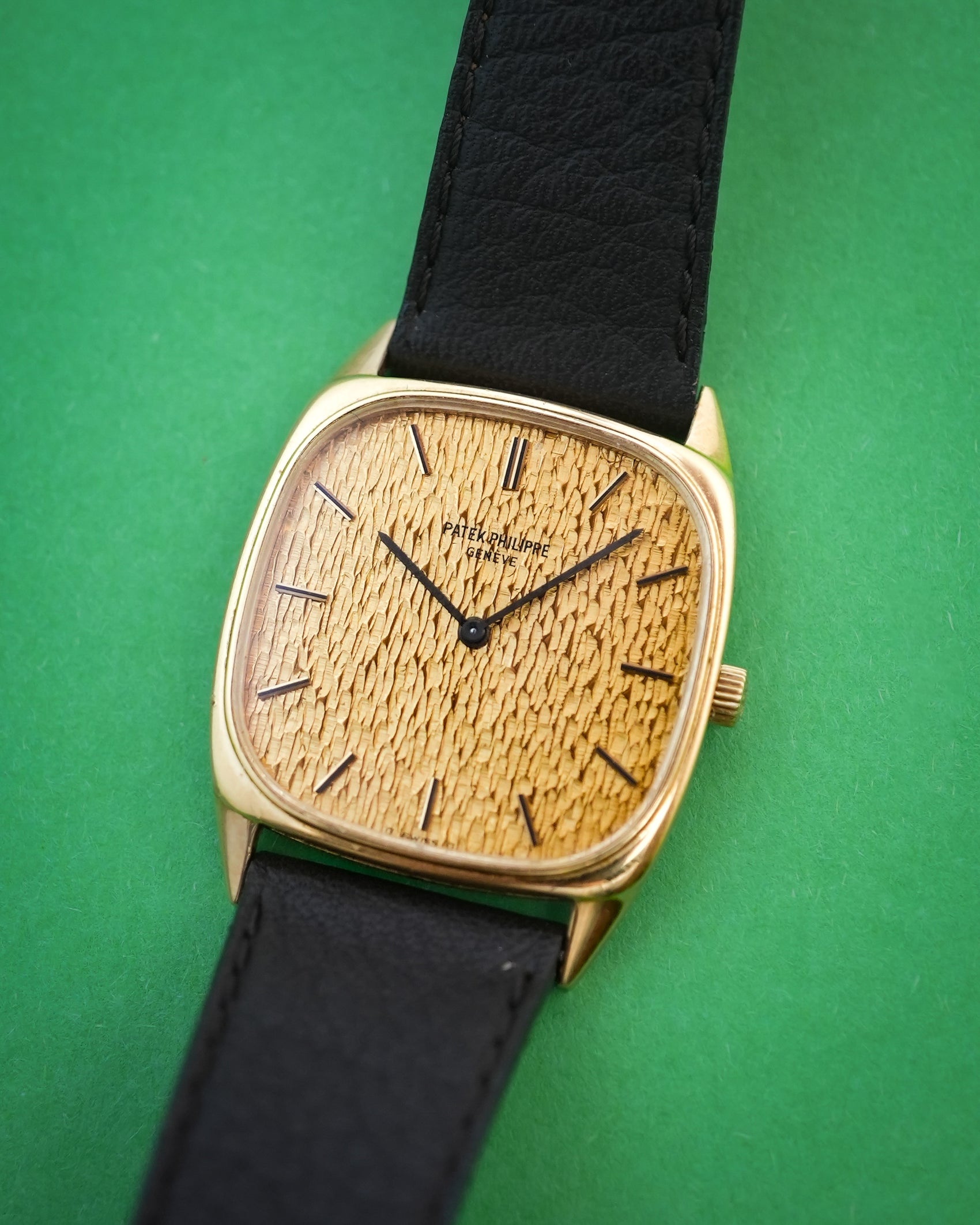 Patek Philippe Golden Ellipse Mastersquare Hammered Bark in 18k Solid Yellow Gold 3666 3666J