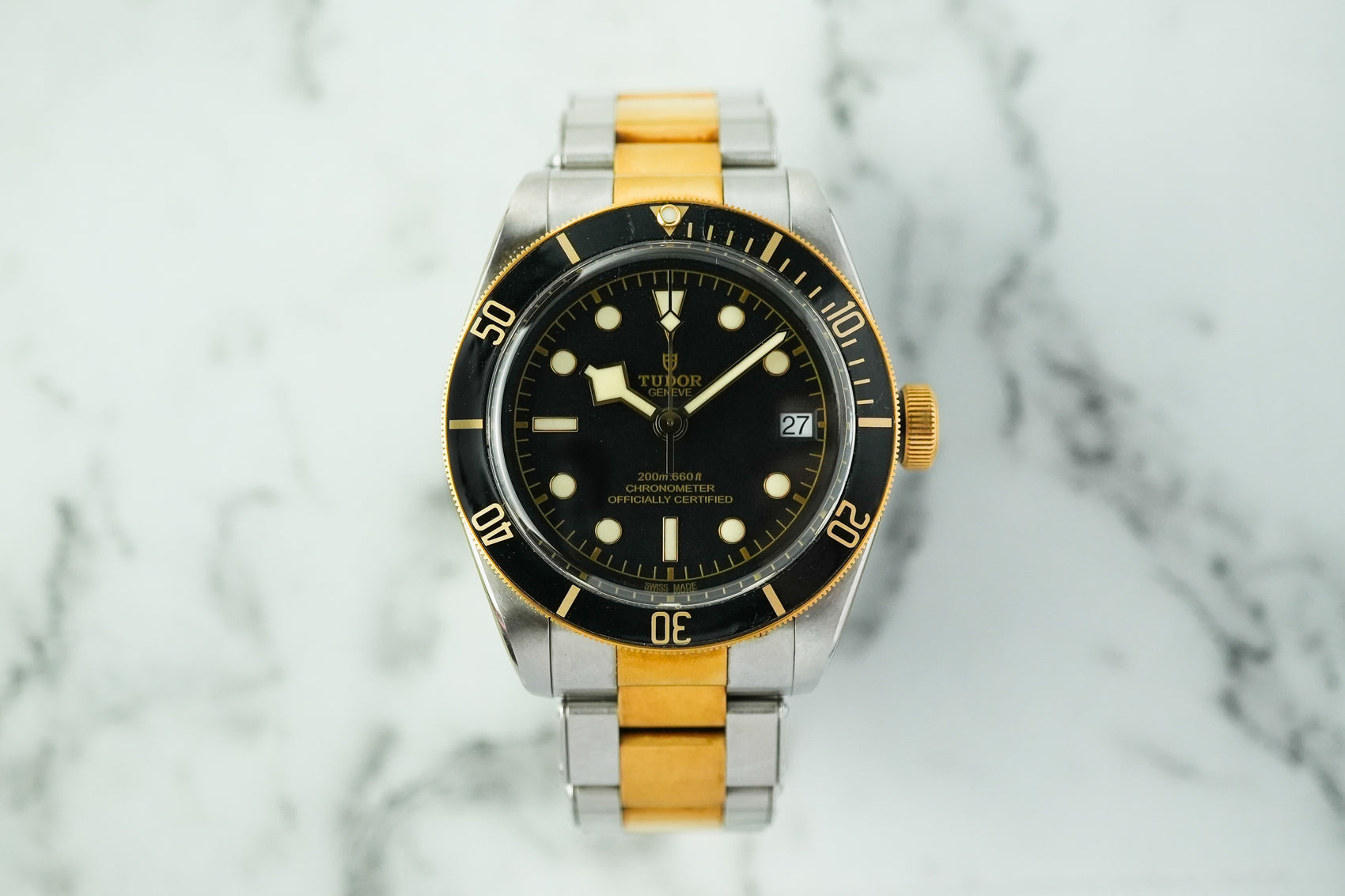 Tudor Black Bay Heritage 41 S&G Steel and Gold Two Tone 79733N