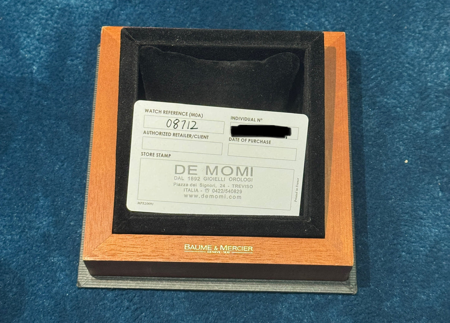 Baume and Mercier Riviera Chronograph in 18K Rose Gold Bezel & 8712