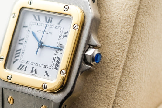 Cartier Santos Carree Two Tone Yellow Gold Automatic 2961