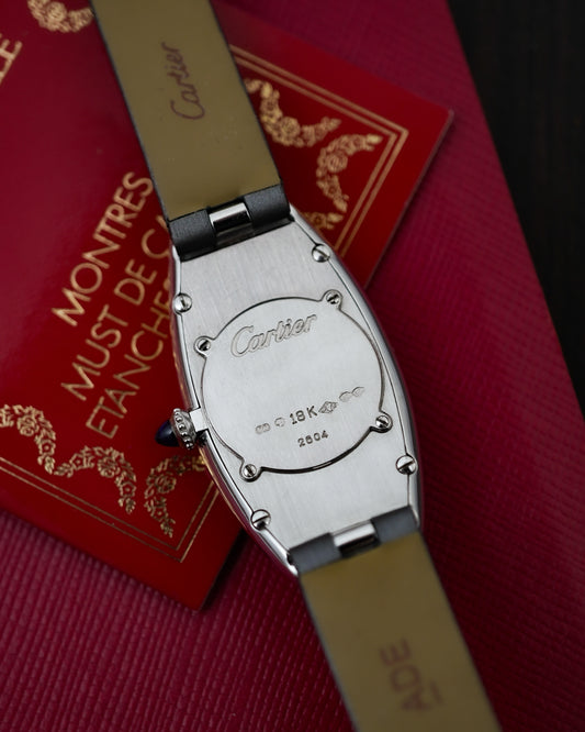 Cartier Baignoire Allongee in 18K Solid White Gold Quartz Made in France 2604 W1537736