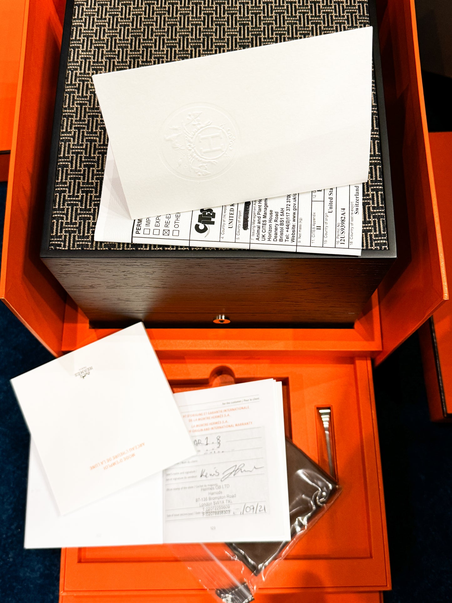 Hermes Arceau Lune Moon in 18K Solid White Gold 43mm ar1.890f