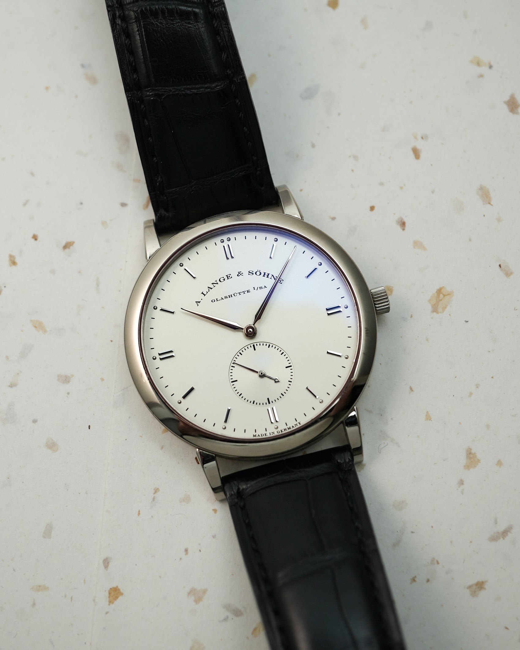 A. Lange & Söhne Saxonia in 18K Solid White Gold Small Seconds 37mm 215.026