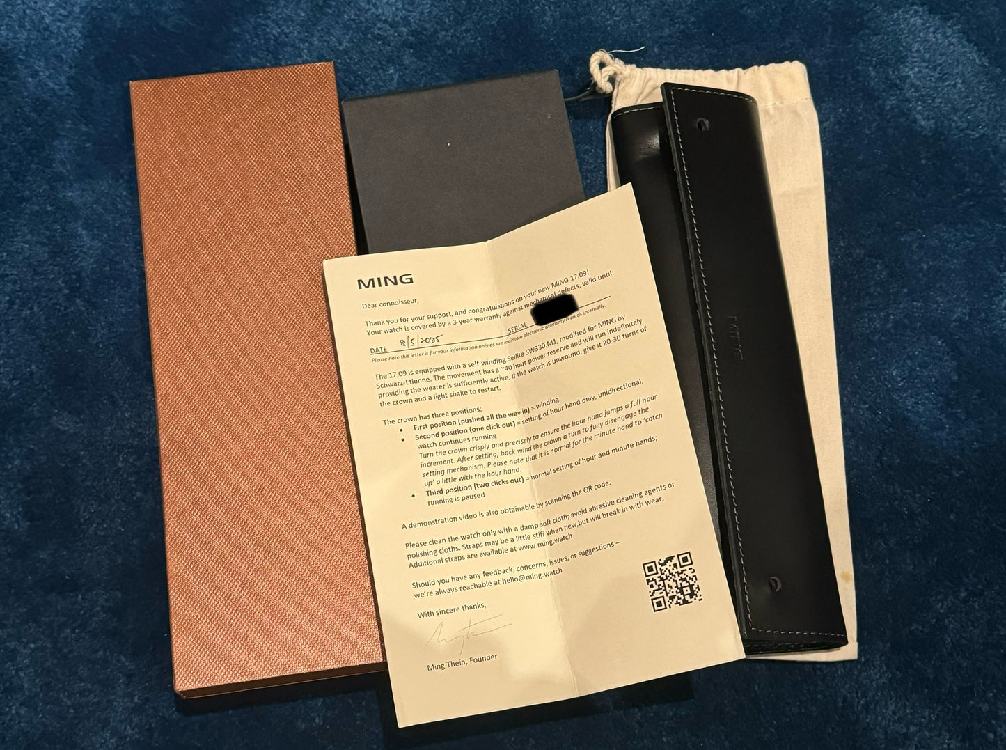 Ming Watch Burgundy 17.09