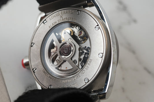 Louis Erard Alain Silberstein Excellence Le Chronograph Monopoussoir Monopusher Chrono Titanium Limited Edition 178 Pieces 74359TT0274359TT02.BTT88
