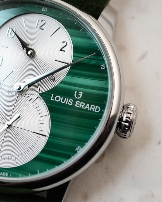 Louis Erard Excellence Malachite Petite Seconds Regulateur 99 Pieces Edition 85237AA39