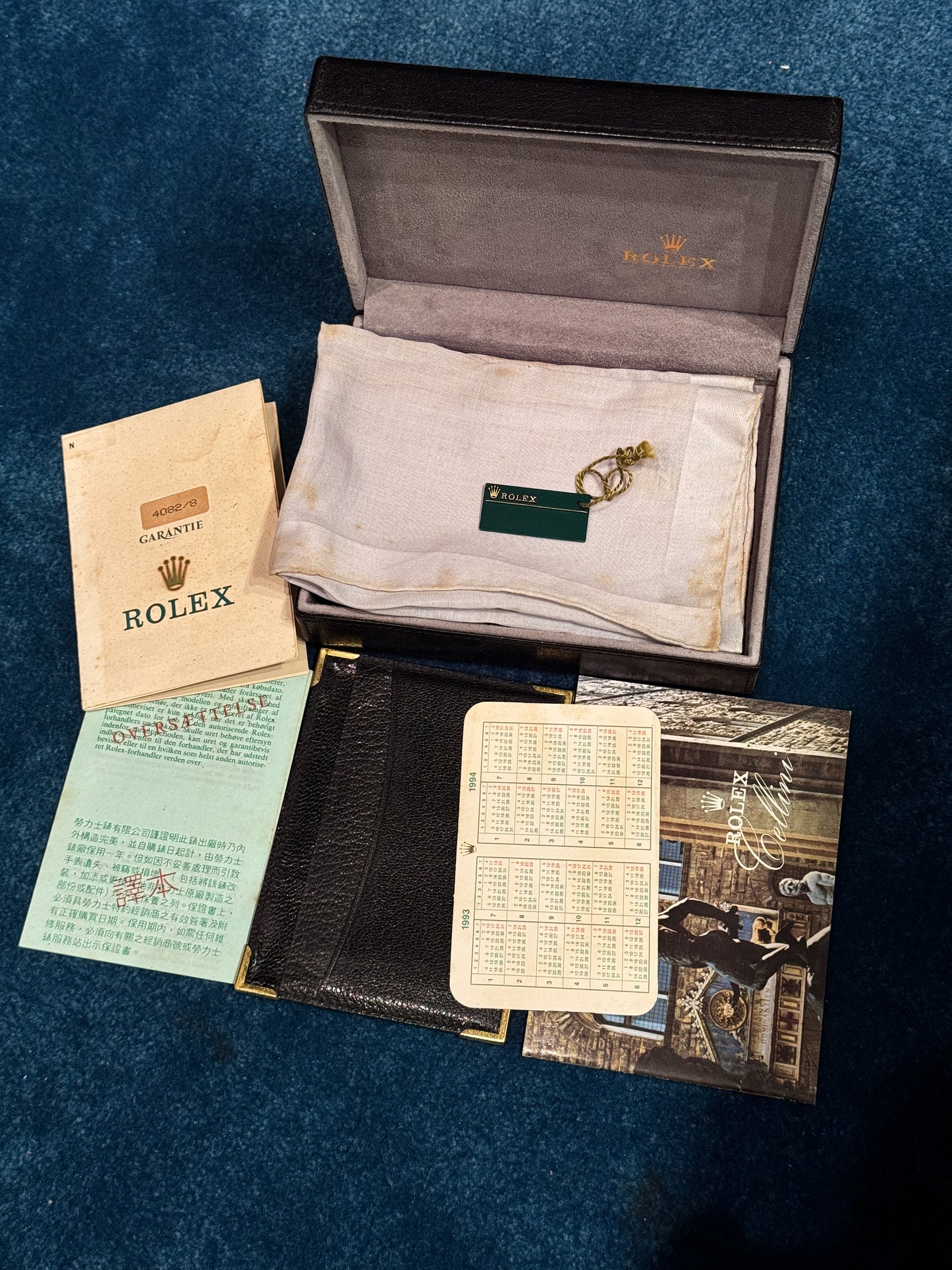 Rolex Cellini 3P Diamond in Solid 18K Yellow Gold Vintage 4082