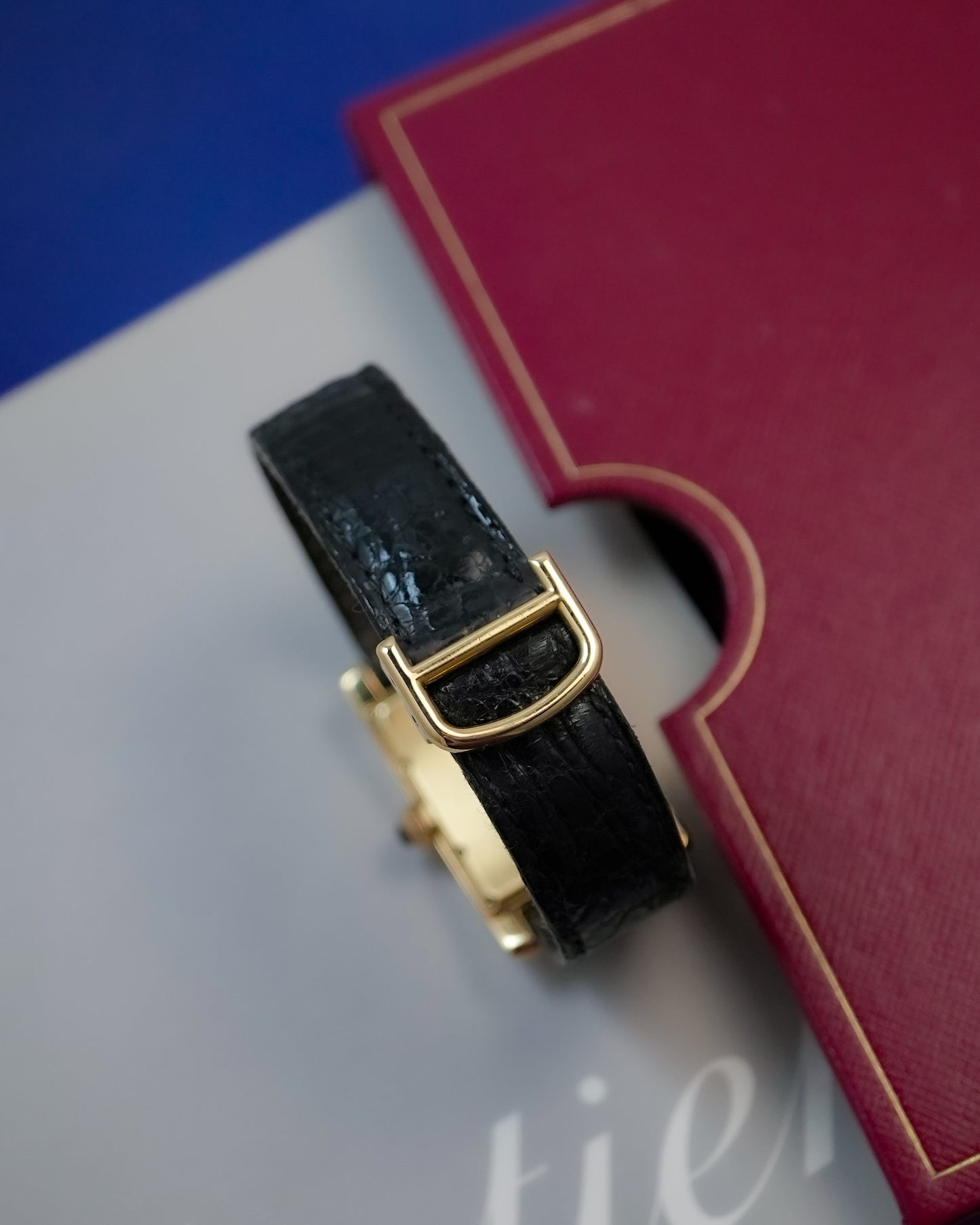 Cartier Tank Americaine Moonphase Date in Solid 18K Yellow Gold 819908
