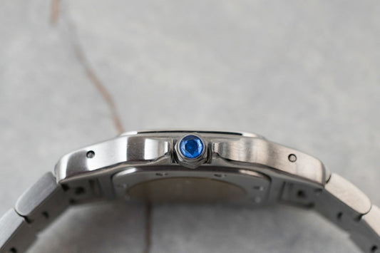 Cartier Santos Galbee Blue Roman Quartz 1565 W20017D6