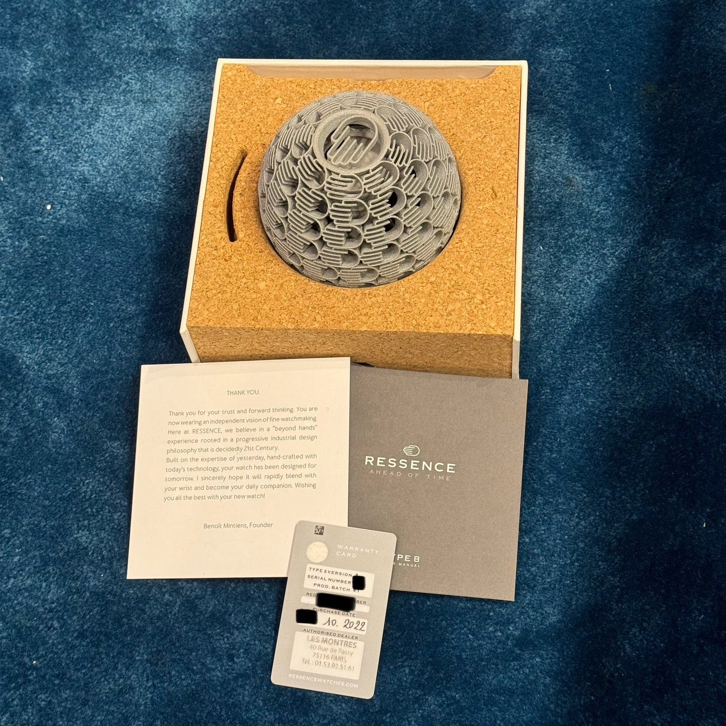 Ressence Type 8 Titanium Colbalt Blue 42mm 8-1C