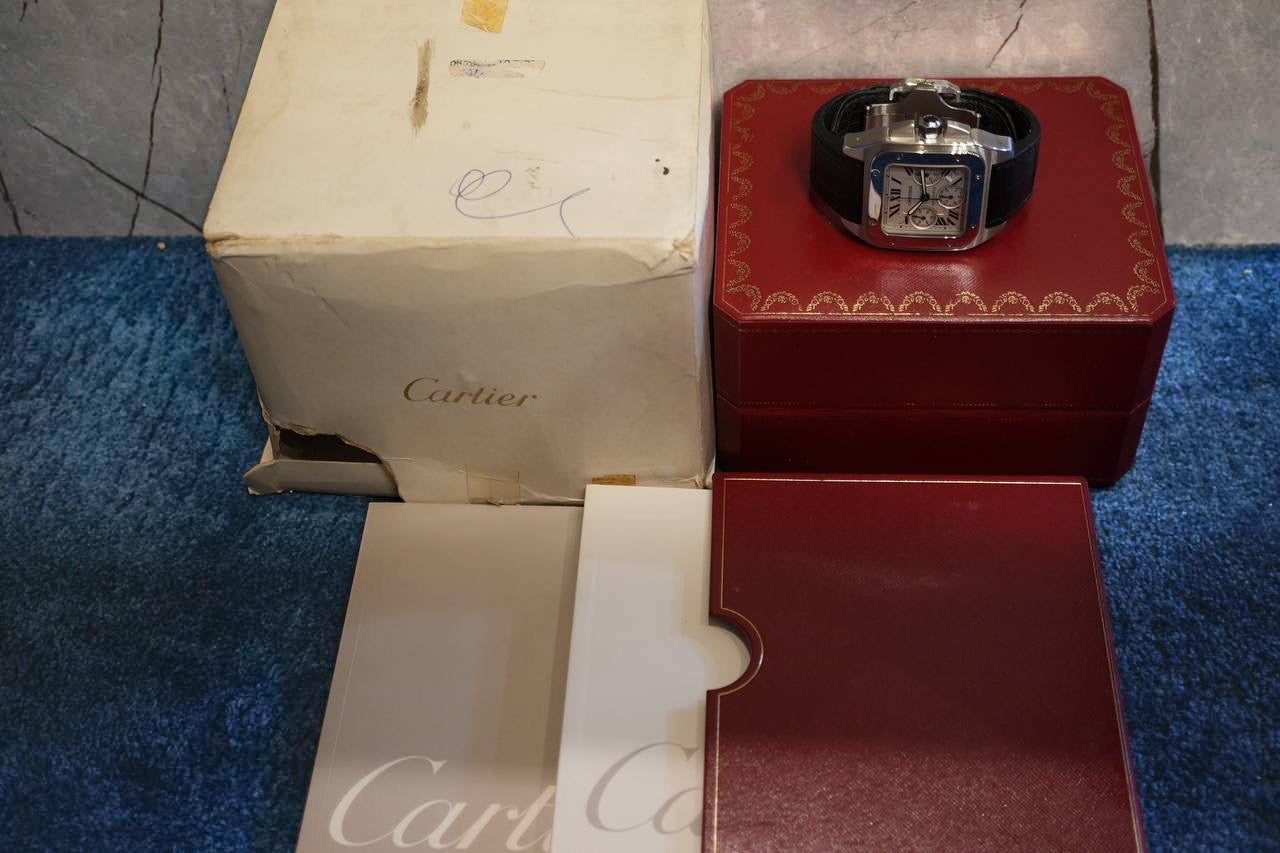 Cartier Santos 100 Chronograph XL 41mm W20090X8 2740