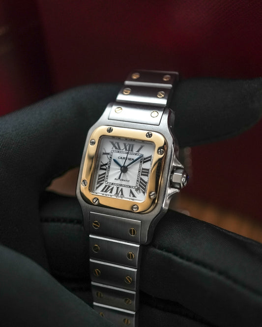 Cartier Santos Galbee Two Tone SM Automatic 2423 W20057C4