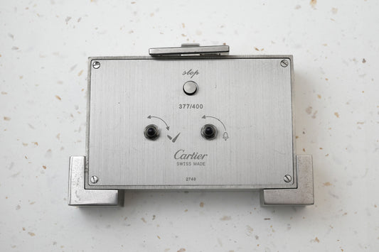 Cartier Desk Alarm Clock Mother of Pearl MOP Quartz 2749