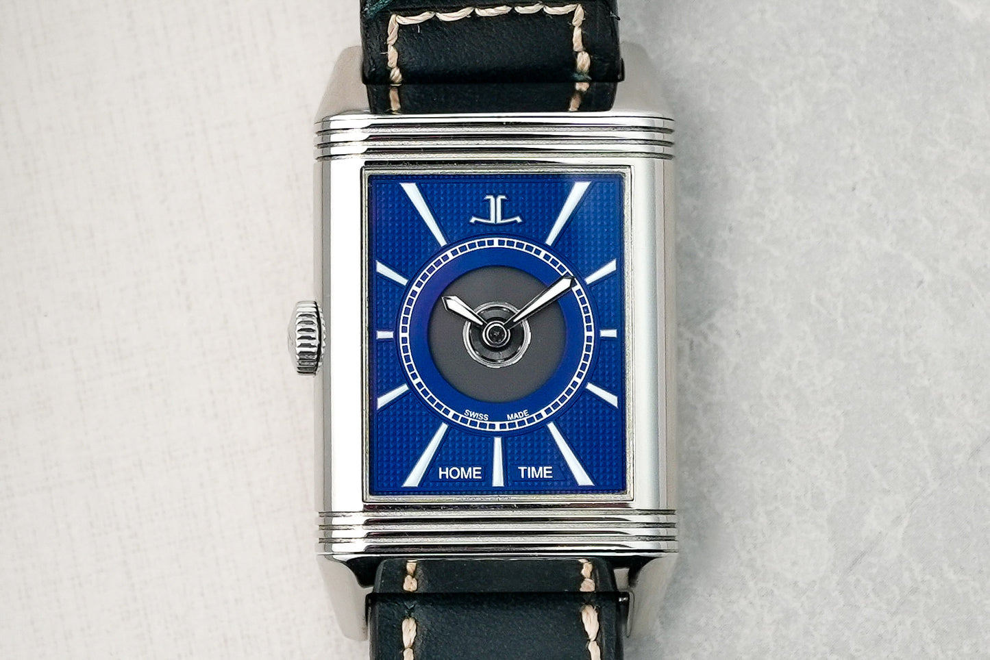 Jaeger-LeCoultre JLC Reverso Duoface Large Classic Blue Dial 215.8.S9 Q38384AB