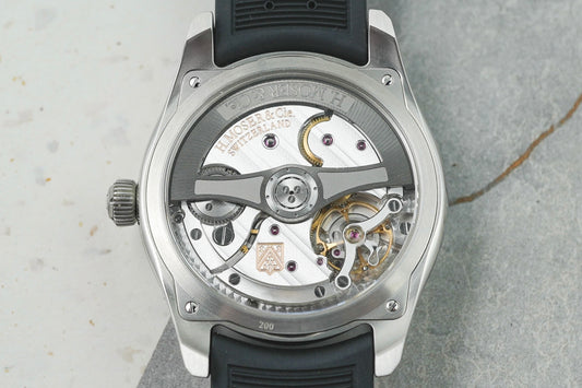 H Moser & Cie Pioneer Centre Seconds Artic Blue & 3200-1217