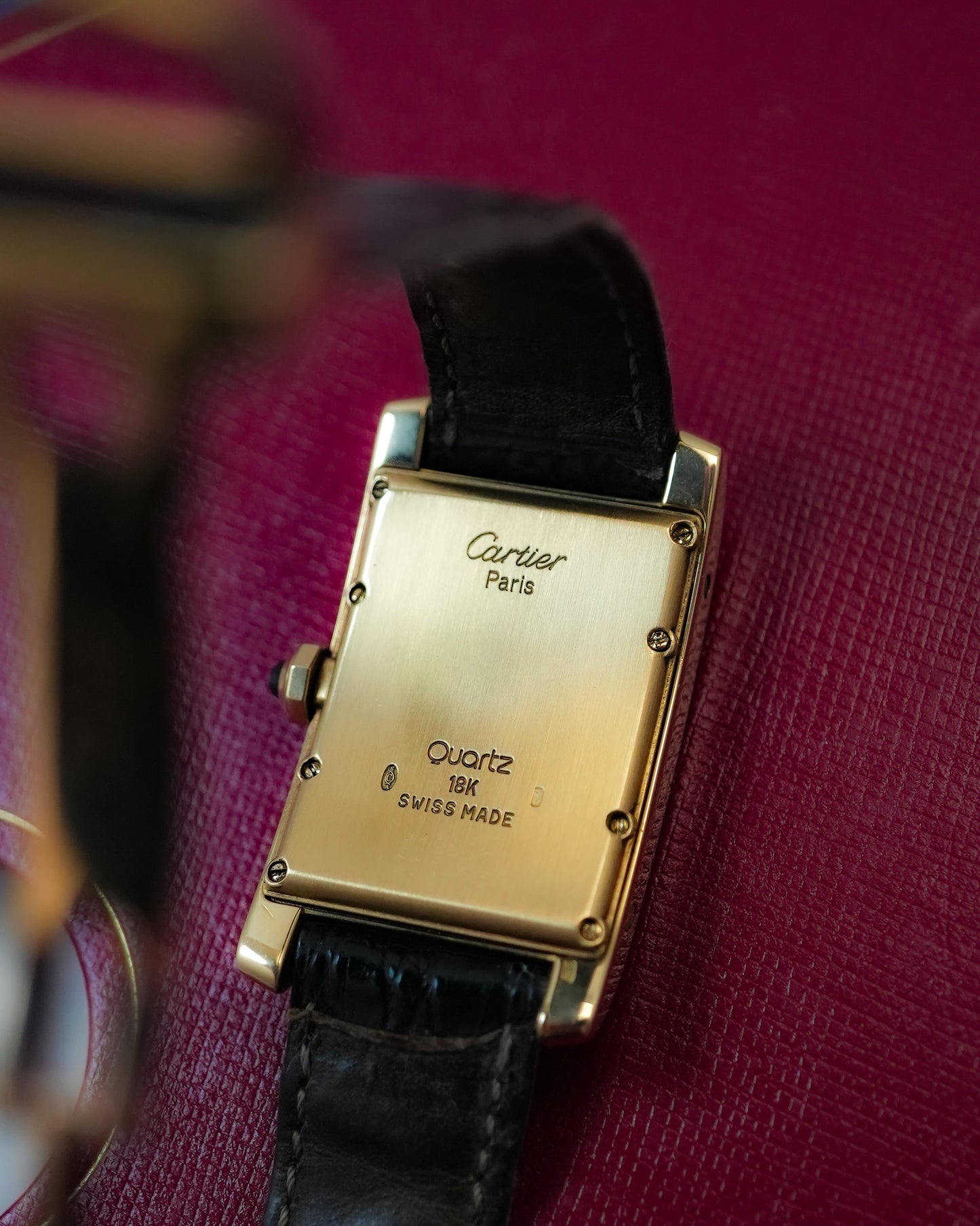Cartier Tank Americaine Moonphase Date in Solid 18K Yellow Gold 819908