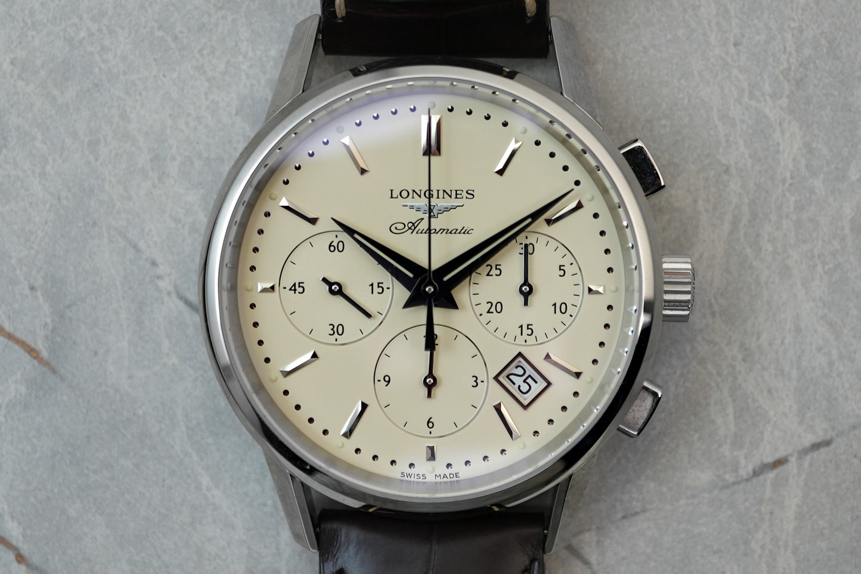 Longines Flagship Chronograph Heritage Column Wheel Automatic 40mm L2.749.4.72.2 L27494722