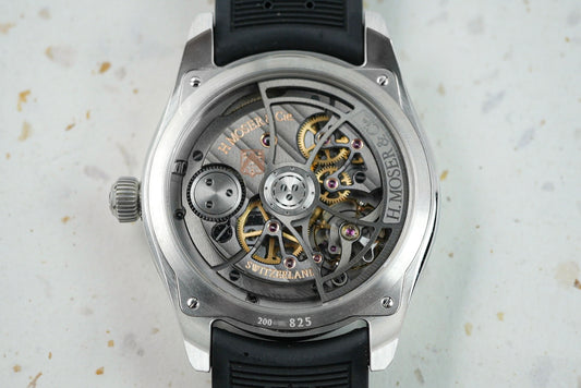 H. moser and Cie Pioneer Cosmic Green Centre Seconds & 3201-1201