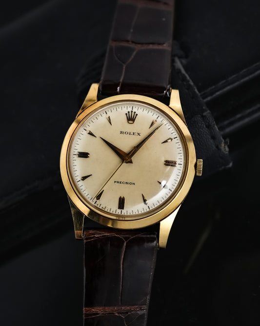 Rolex Precision 34mm Manual Winding in 18k Solid Yellow Gold 9006