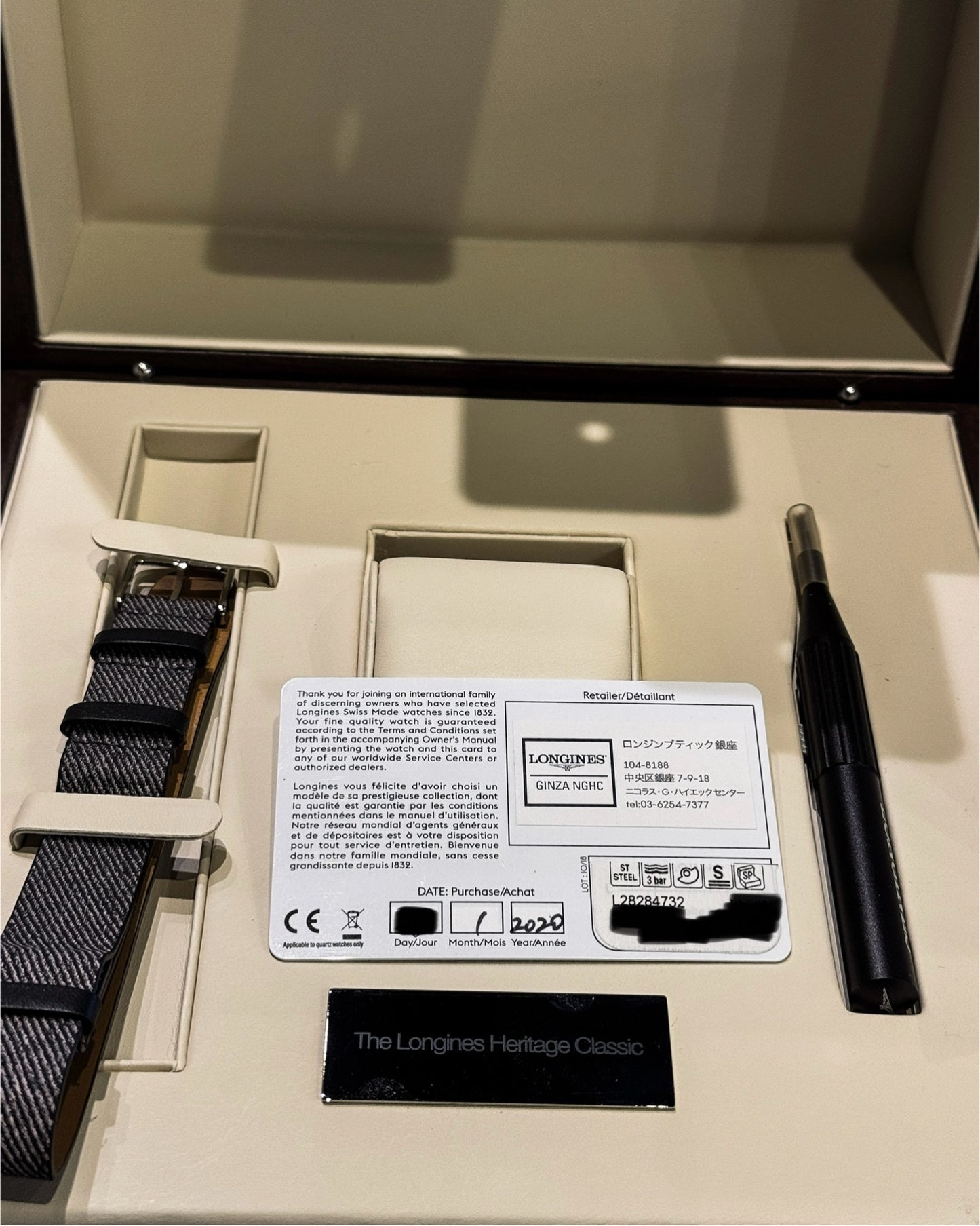 Longines Heritage Sector Dial Classic 39mm L28284 L2.828.4.73.0