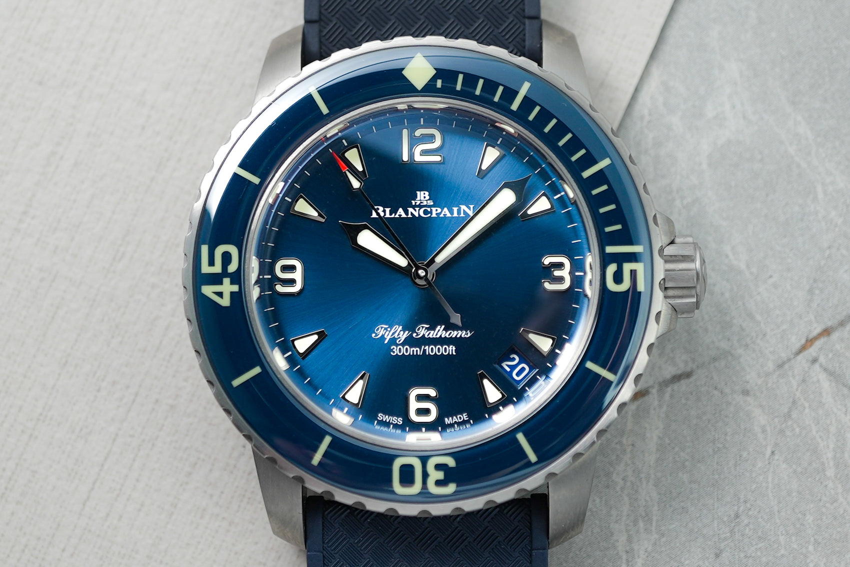 Blancpain Fifty Fathoms 42mm Blue Titanium 5010 5010-12B40-O52B
