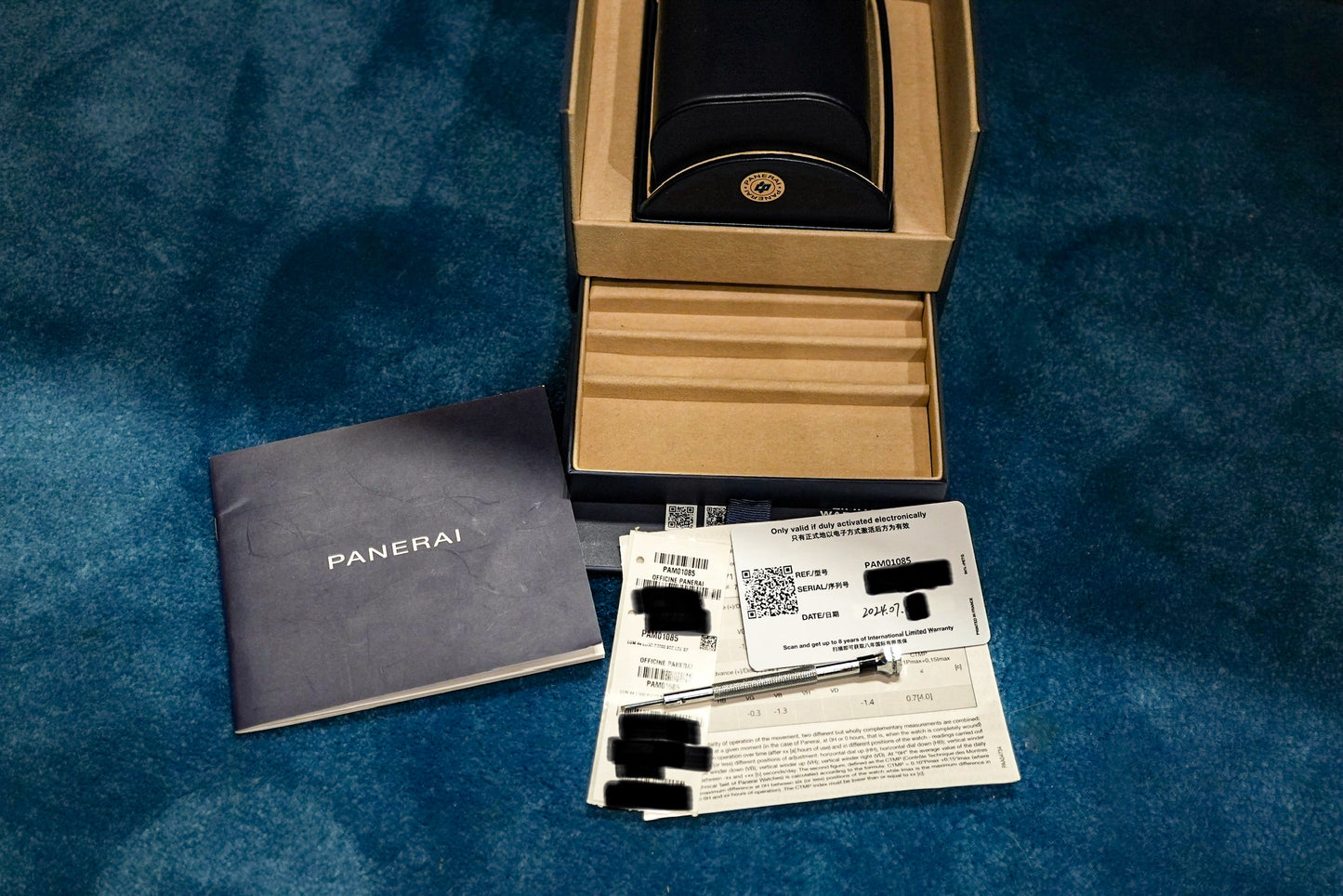 Panerai Luminor Blue Mare Base Logo PAM01085 PAM1085 1085 01085