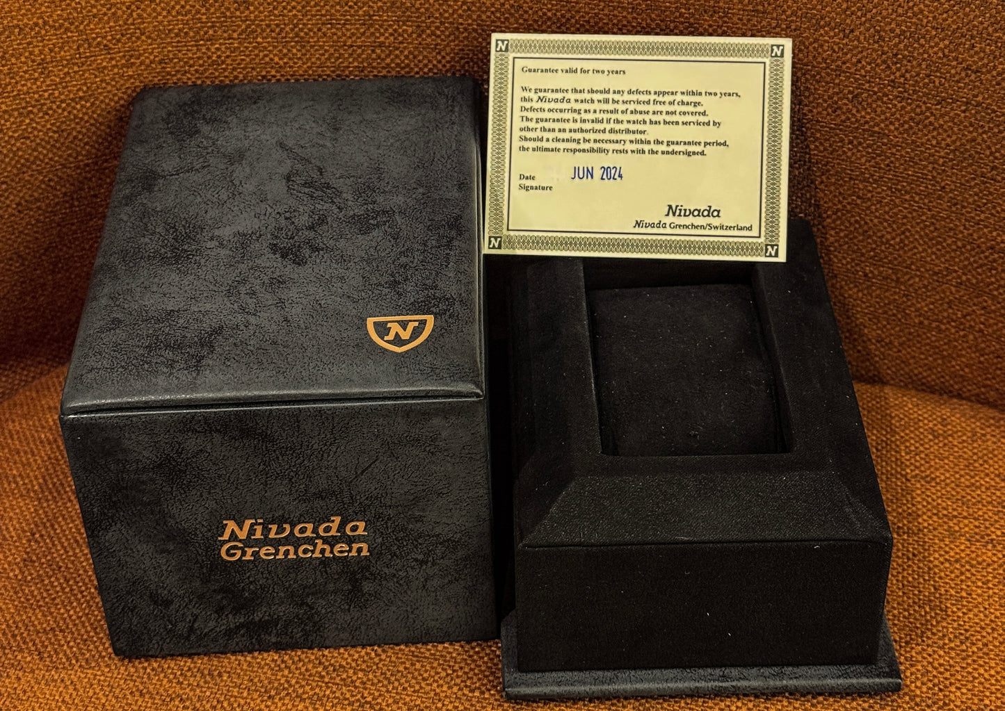 Nivada Grenchen Chronomaster Orange Boy 38mm 86011M04