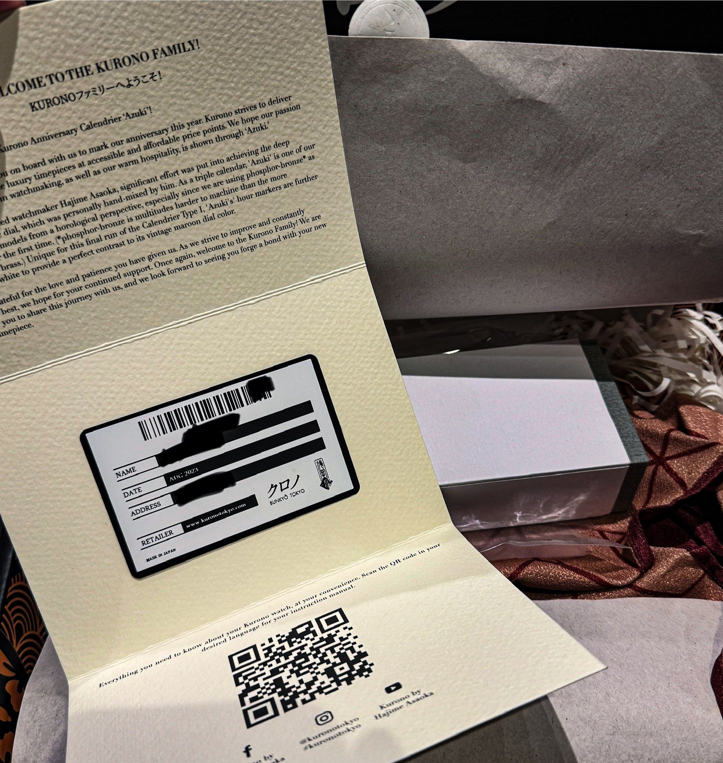 Kurono Tokyo Anniversary Calendrier Azuki 38mm Red CL001Y