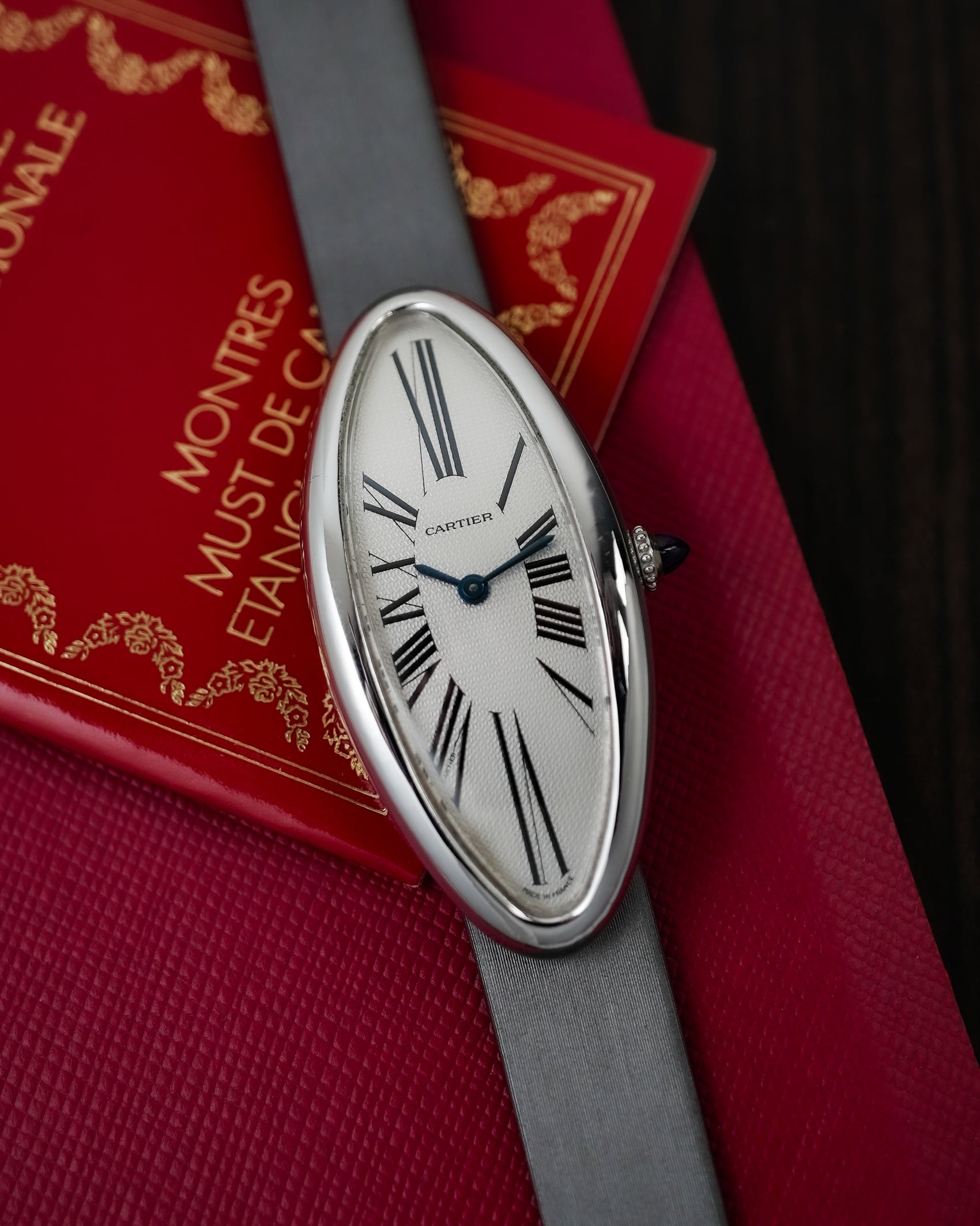 Cartier Baignoire Allongee in 18K Solid White Gold Quartz Made in France 2604 W1537736