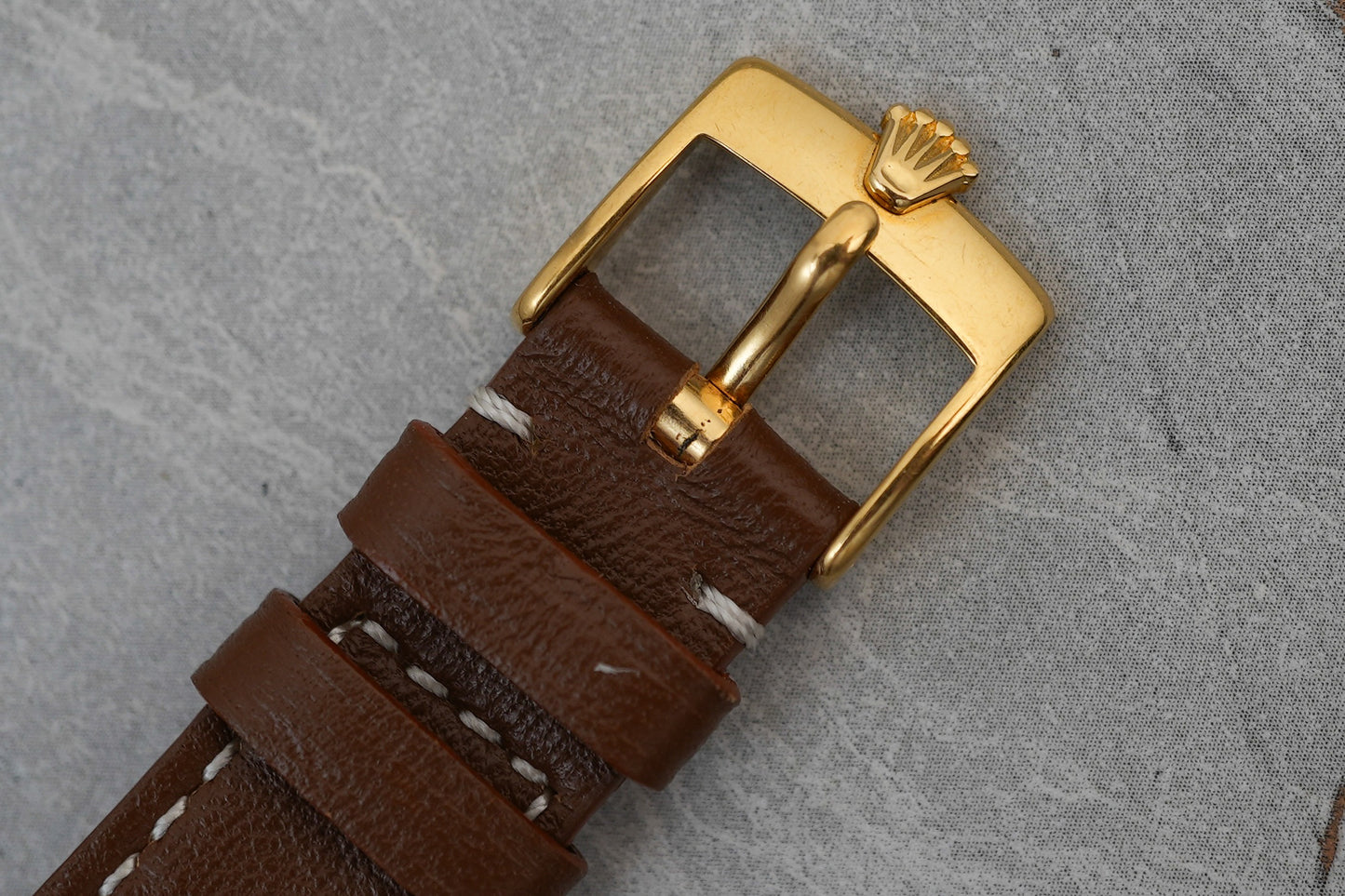 Rolex Cellini Tapestry Dial Manual Winding in 18K Solid Yellow Gold Unisex 4103