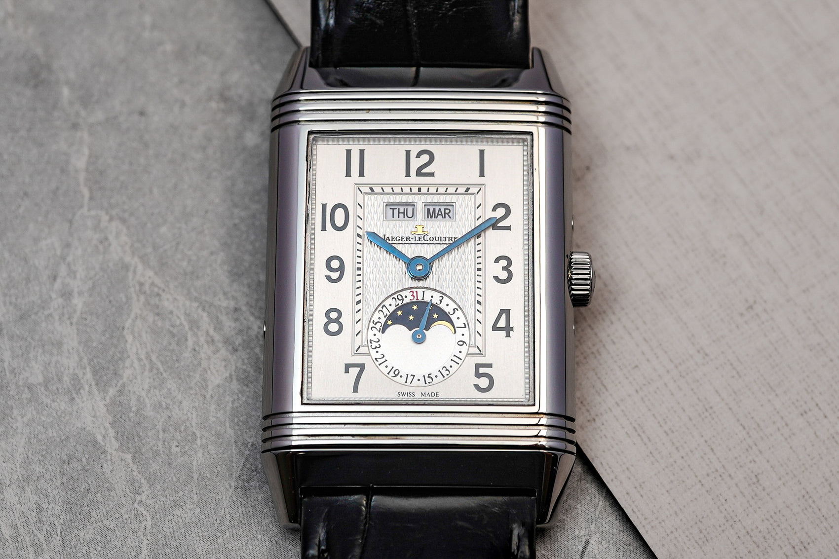 Jaeger LeCoultre JLC Reverso Grande Triple Calender Moonphase Clear Caseback Q3758420 273.8.84