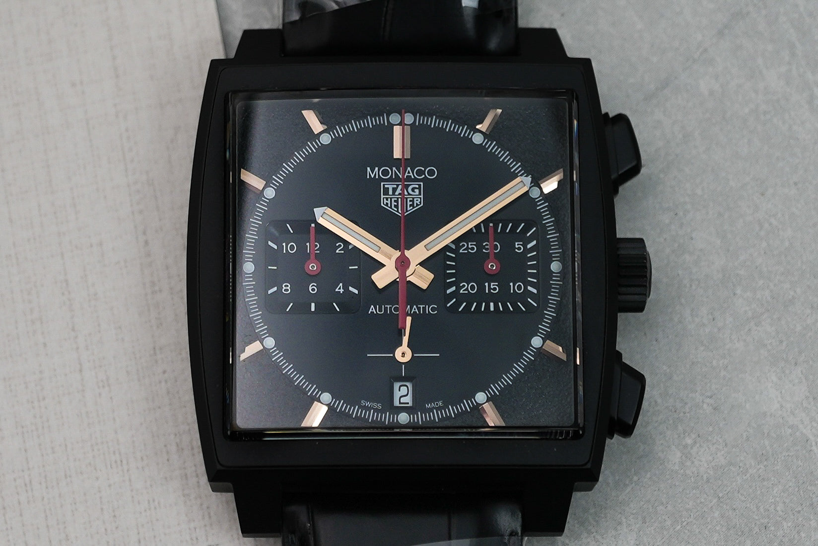 Tag Heuer Monaco Dark Lord Special Edition Formula 1 Grand Prix 39mm Titanium Black DLC CBL2180