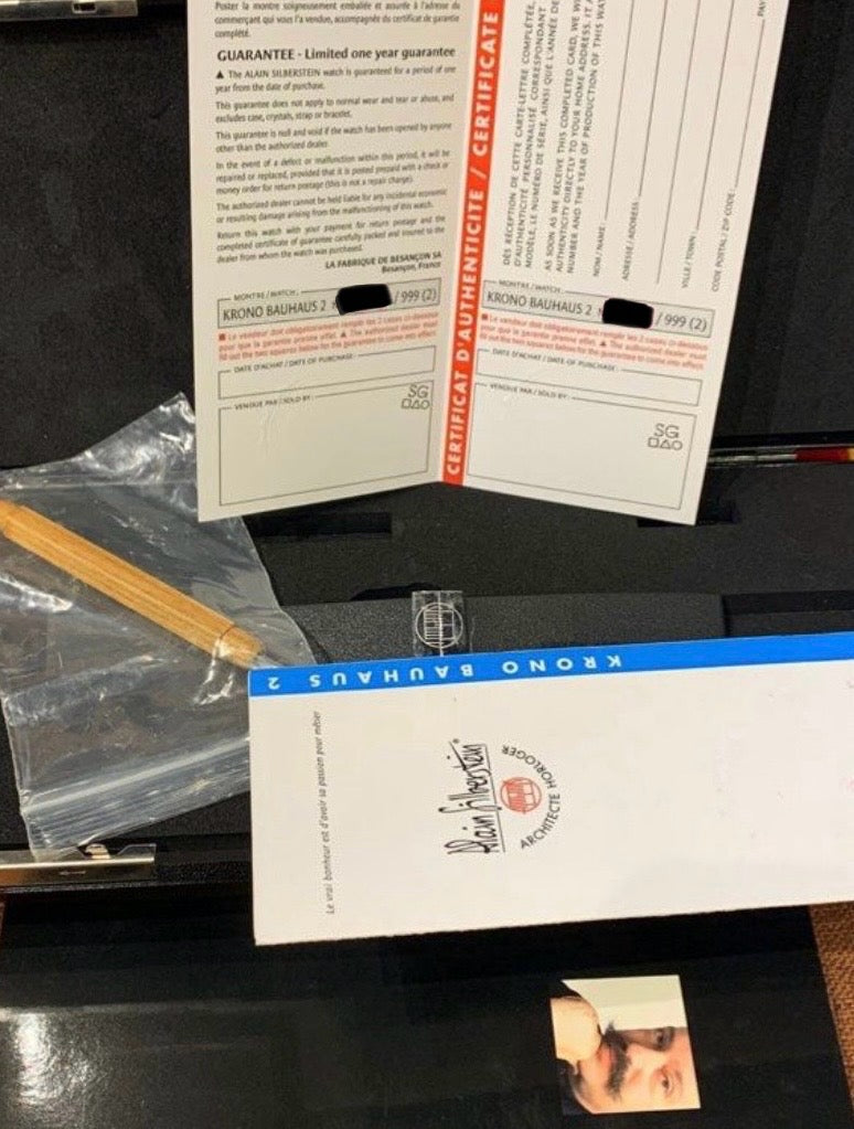 Alain Silberstein Krono Bauhaus 2 Limited Edition 999 Pieces