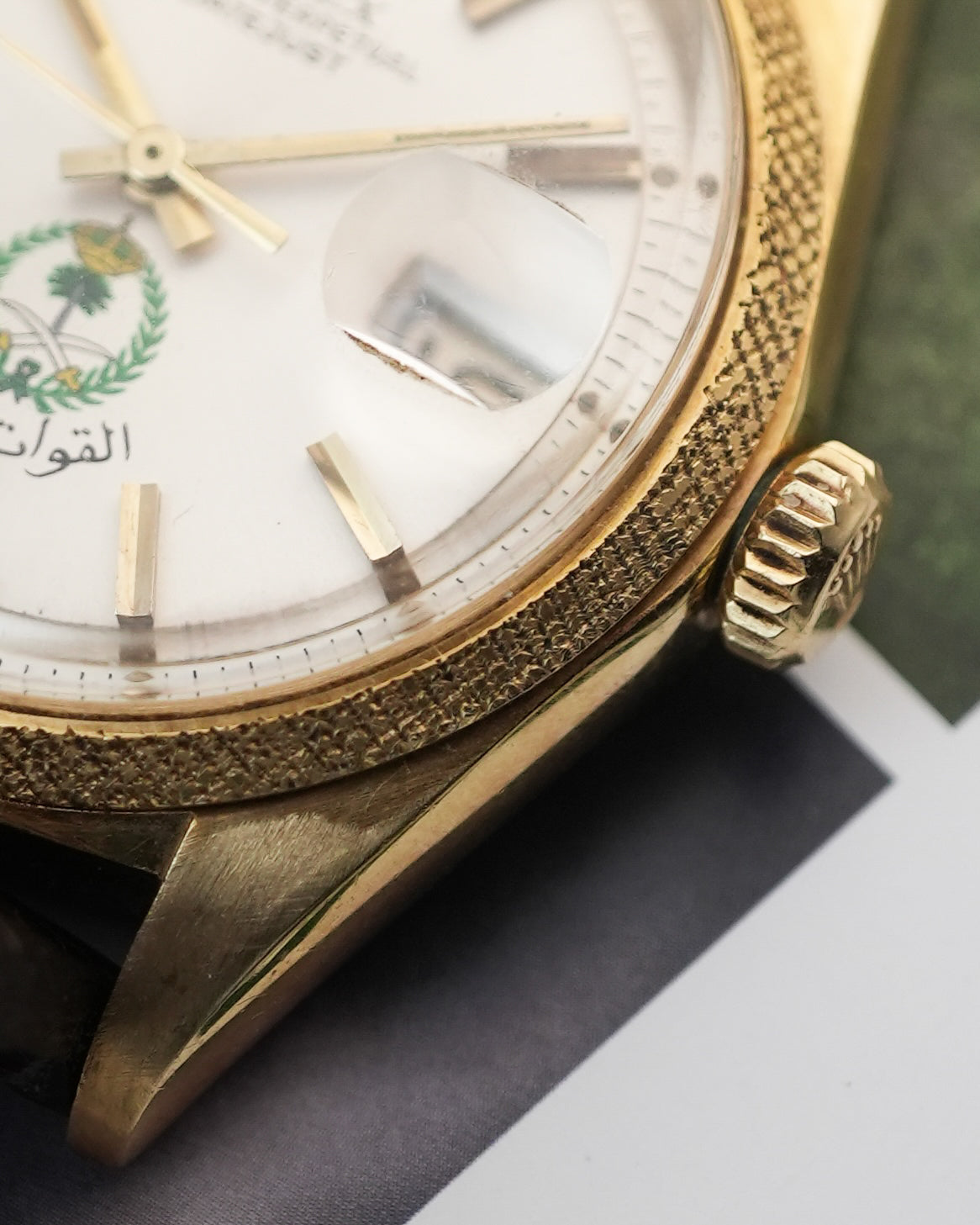 Rolex Datejust Morellis Royal Saudi Land Forces Emblem Logo 1611
