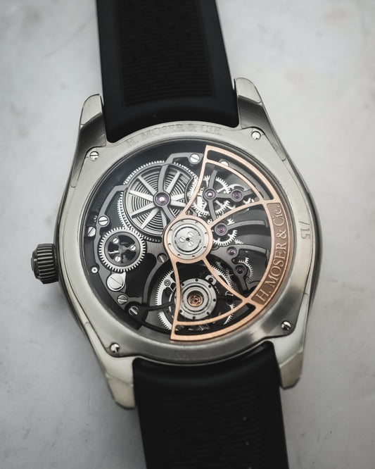 H.Moser & Cie Pioneer Cylindrical Tourbillon Skeleton Moser Limited Edition 15 Pieces 3811-1201