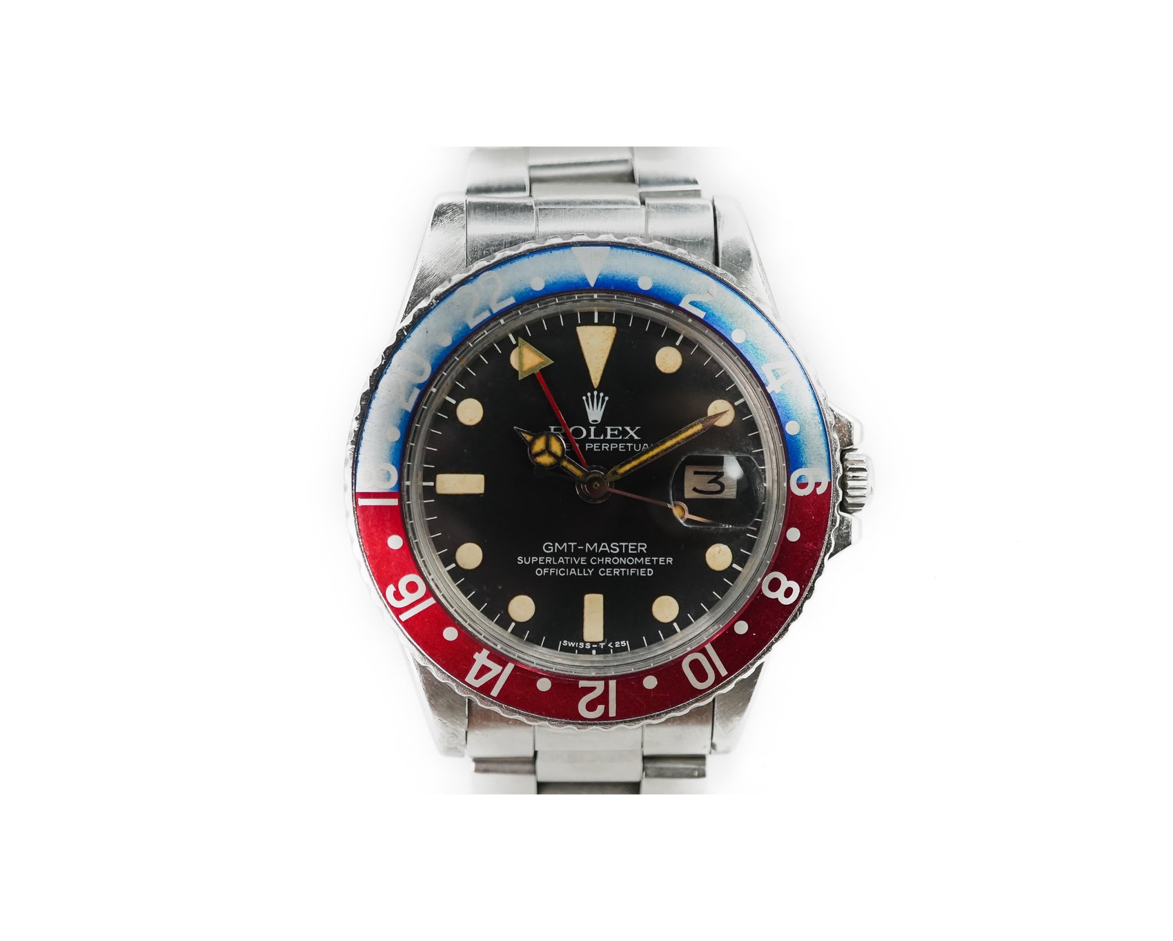 Rolex GMT Master Vintage Pepsi Matte Tritium 1675