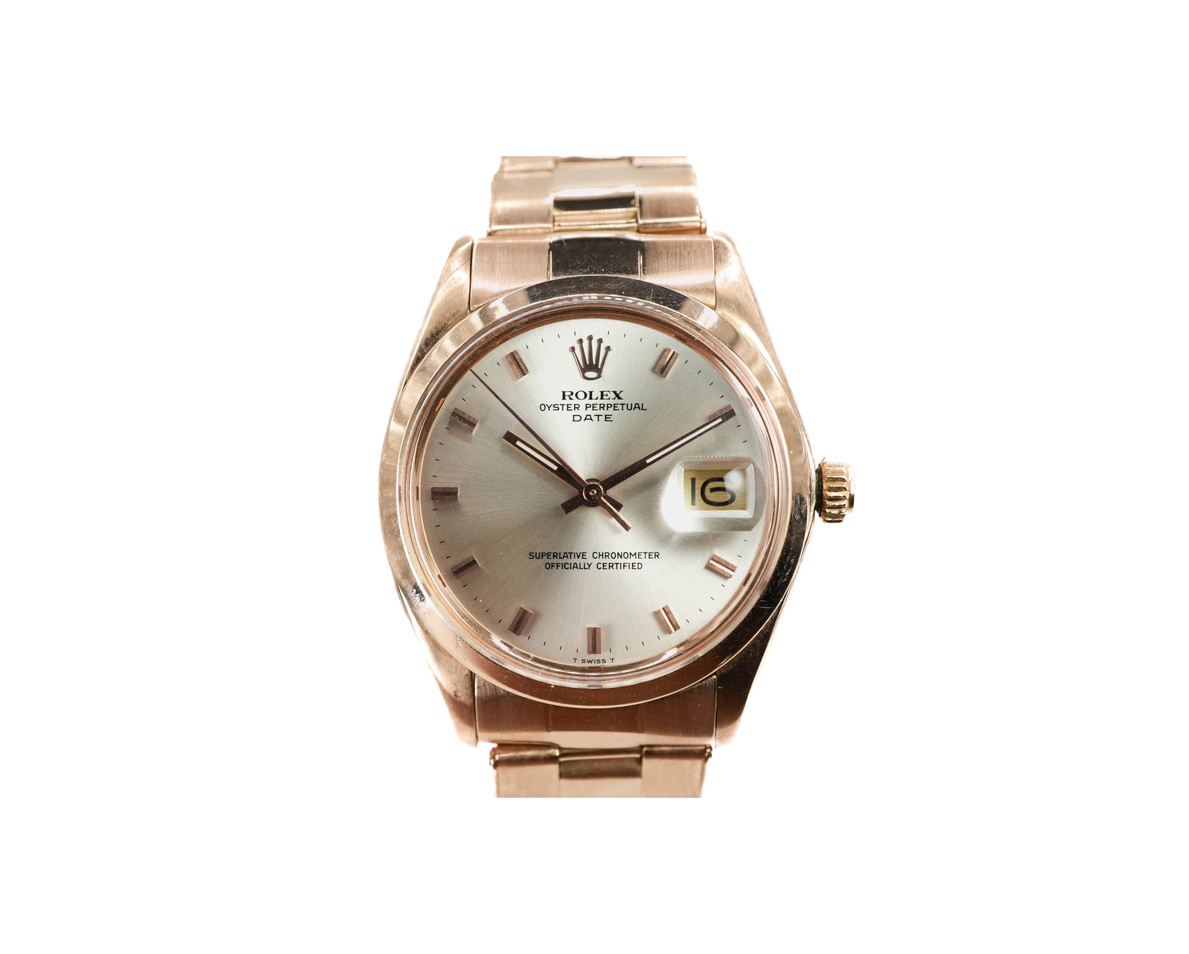 Rolex Oyster Perpetual Date in Rose Gold 1503