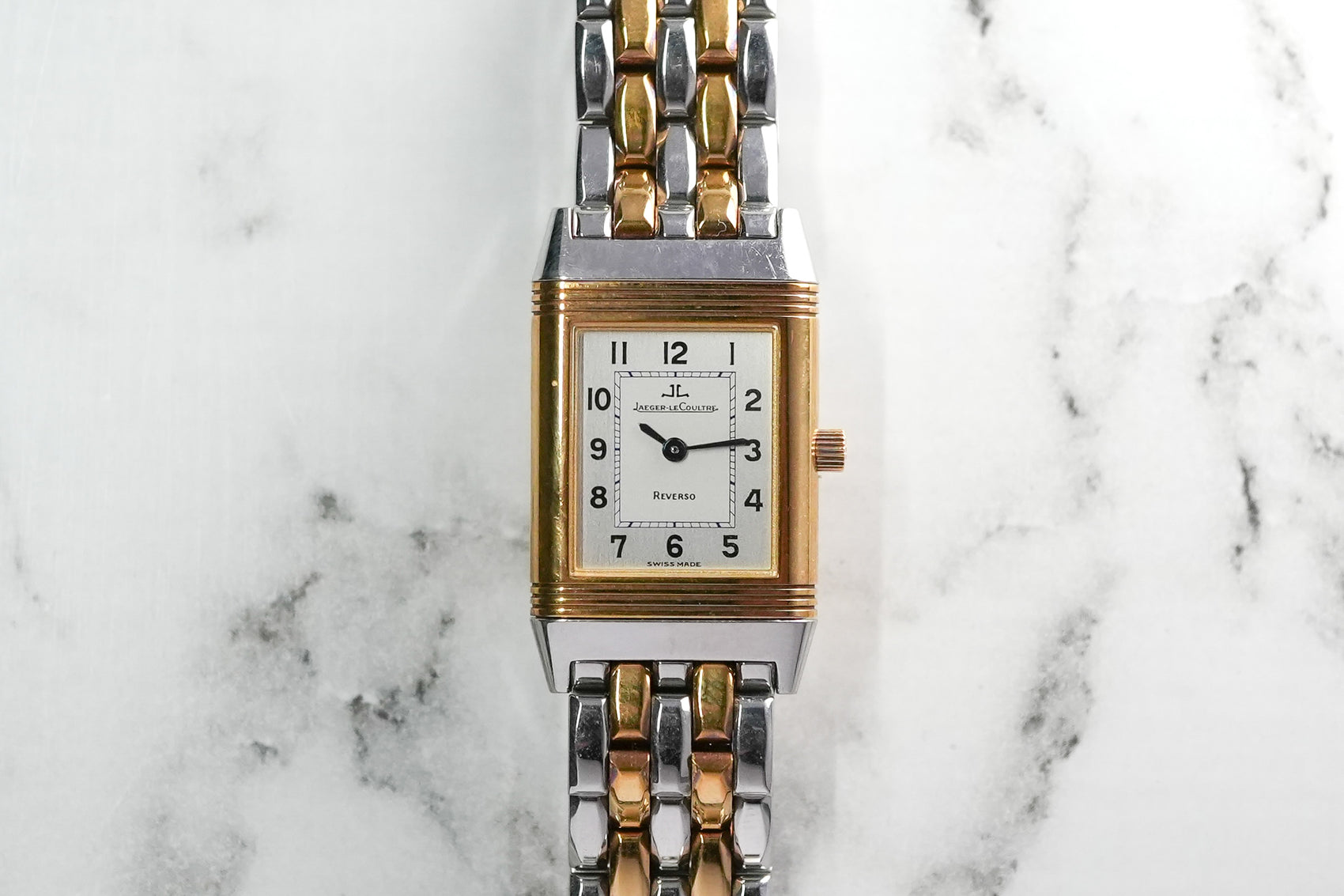 Jaeger Le Coultre JLC Reverso Monoface Ladies 18K Gold/Steel 260.5.86
