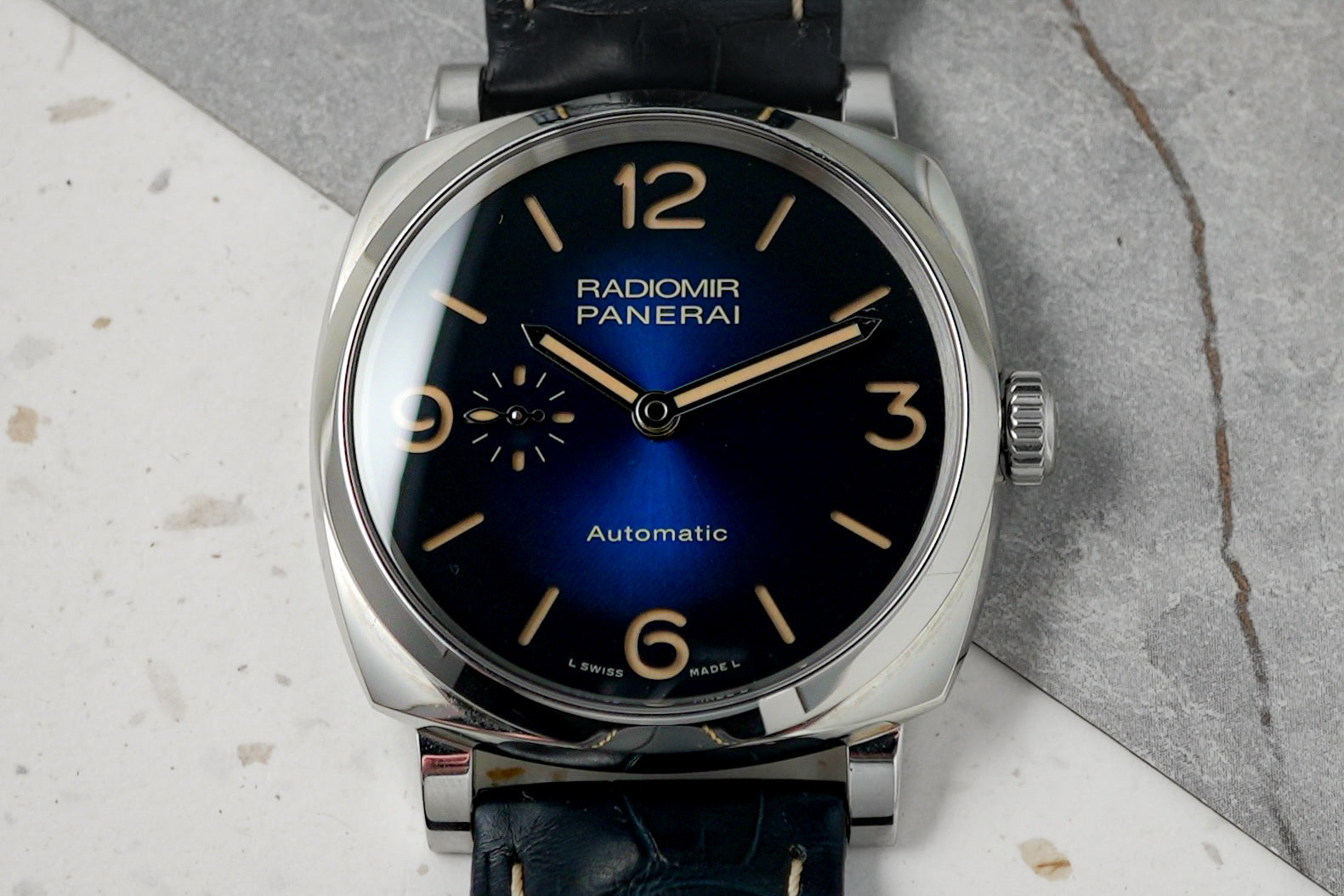 Panerai Radiomir Acciaio 1940 3 Days 42mm Automatic Blue PAM933 PAM00933 PAM 00933 933