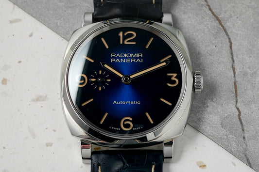 Panerai Radiomir Acciaio 1940 3 Days 42mm Automatic Blue PAM933 PAM00933 PAM 00933 933