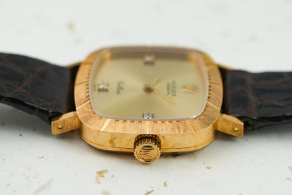 Rolex Cellini 3P Diamond in Solid 18K Yellow Gold Vintage 4082