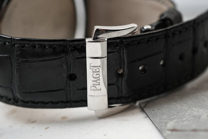 Piaget Altiplano Double Jeu in 18k Solid White Gold with Factory Diamond Bezels 43mm G0A321250