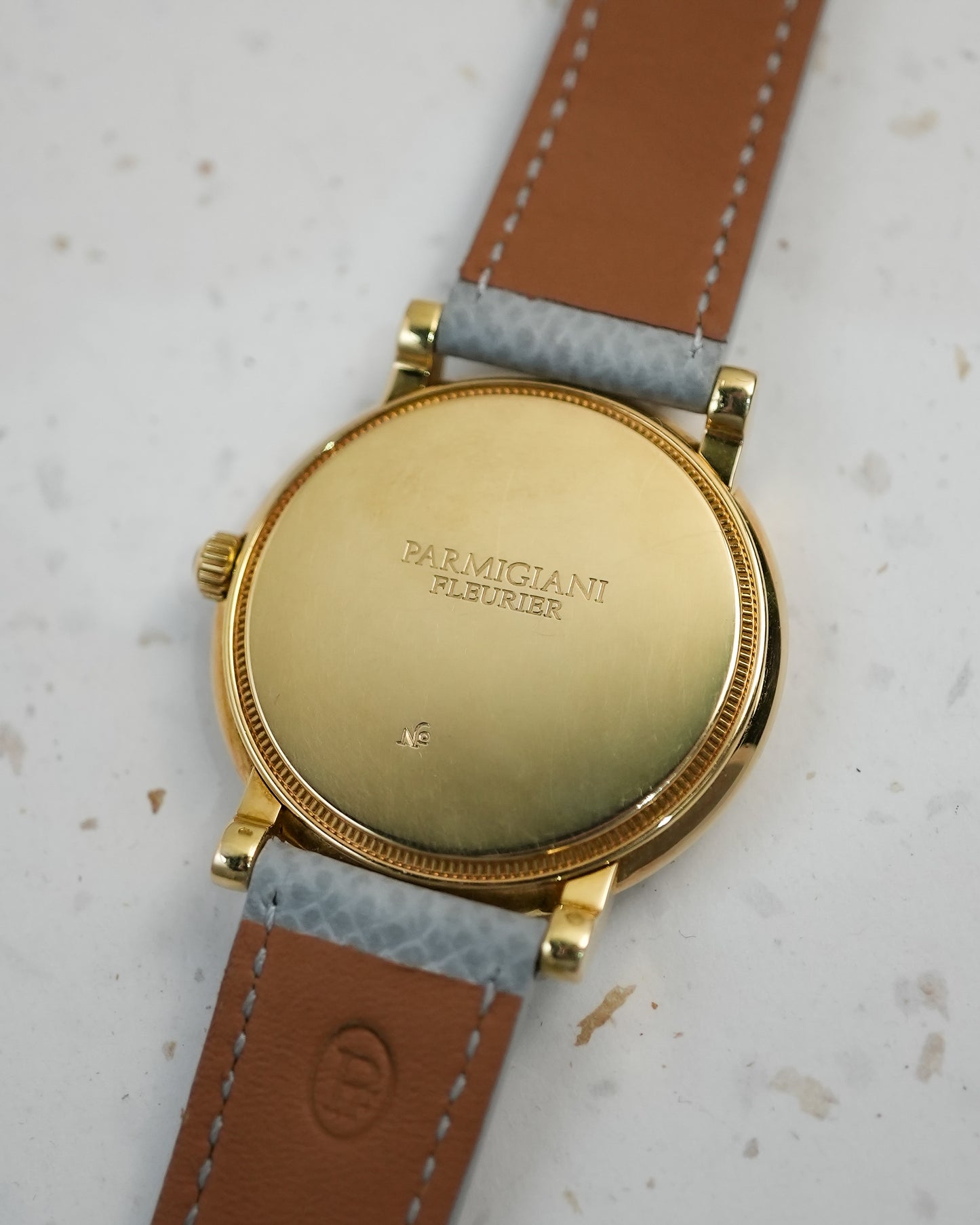 Parmigiani Fleurier Toric Classic in 18K Yellow Gold Slate Grey Barleycorn Guilloche Dial PF000008