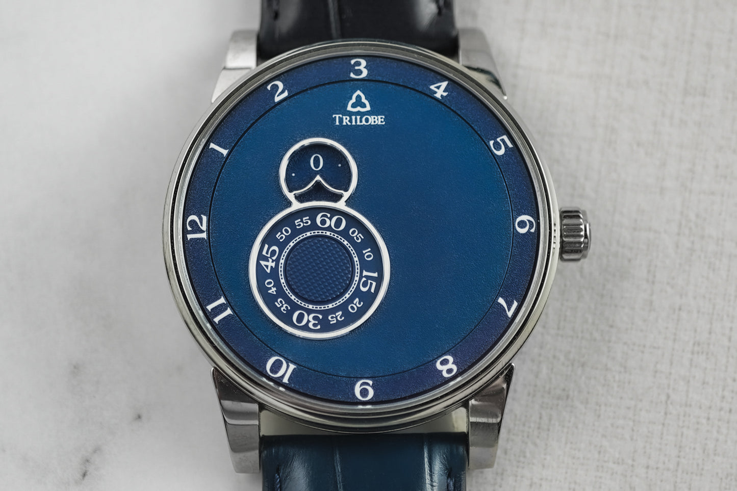 Trilobe Nuit Fantastique Blue SS Grained Titanium NF06BG