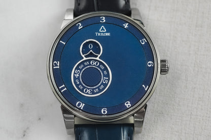 Trilobe Nuit Fantastique Blue SS Grained Titanium NF06BG