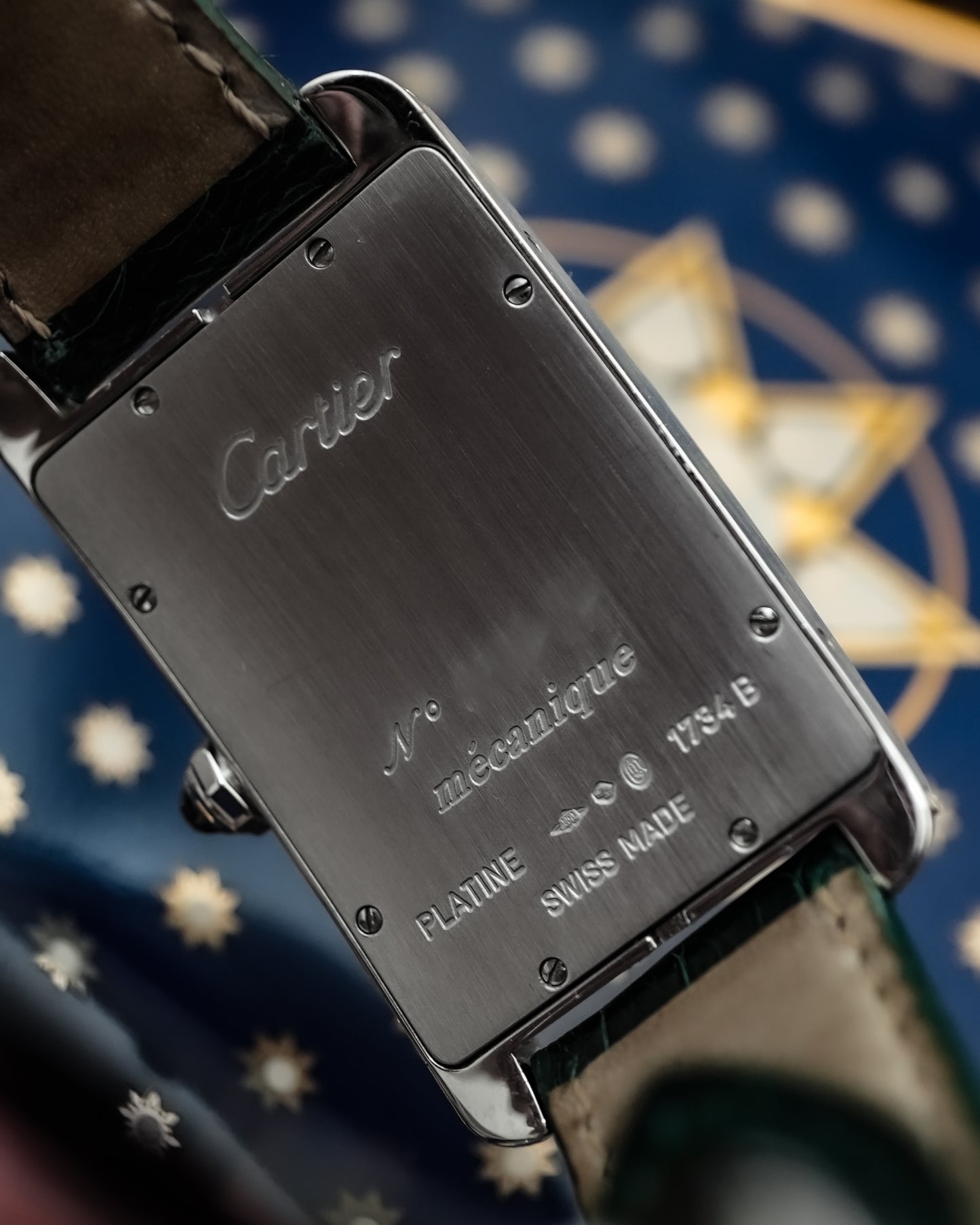 Cartier Paris Dial Tank Americaine CPCP Platinium 1734B 1734