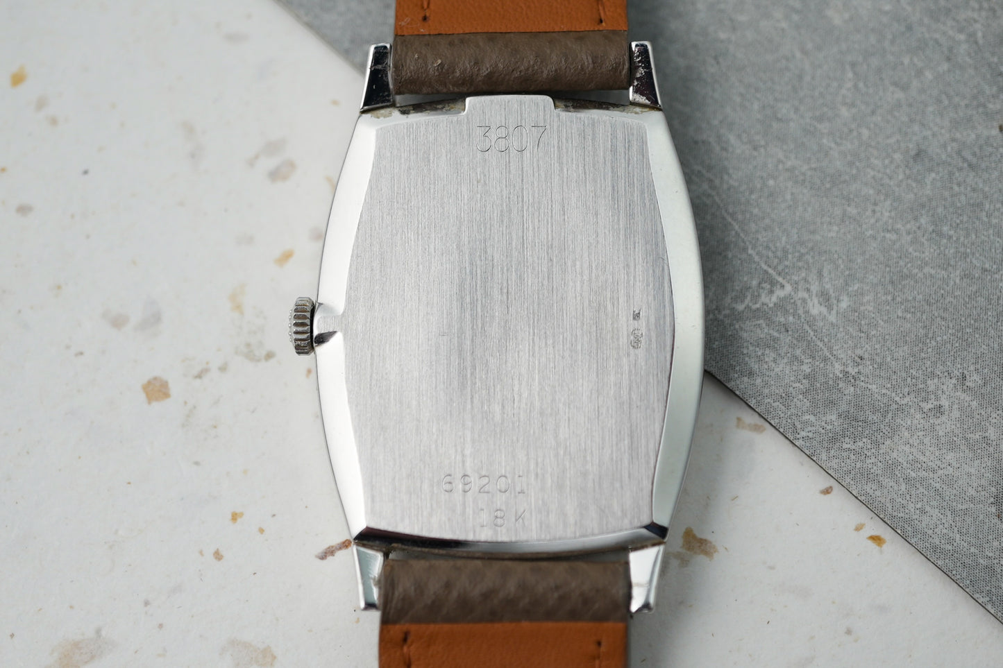 Rolex Cellini Vignette Blue in 18K Solid White Gold Manual Winding 3807