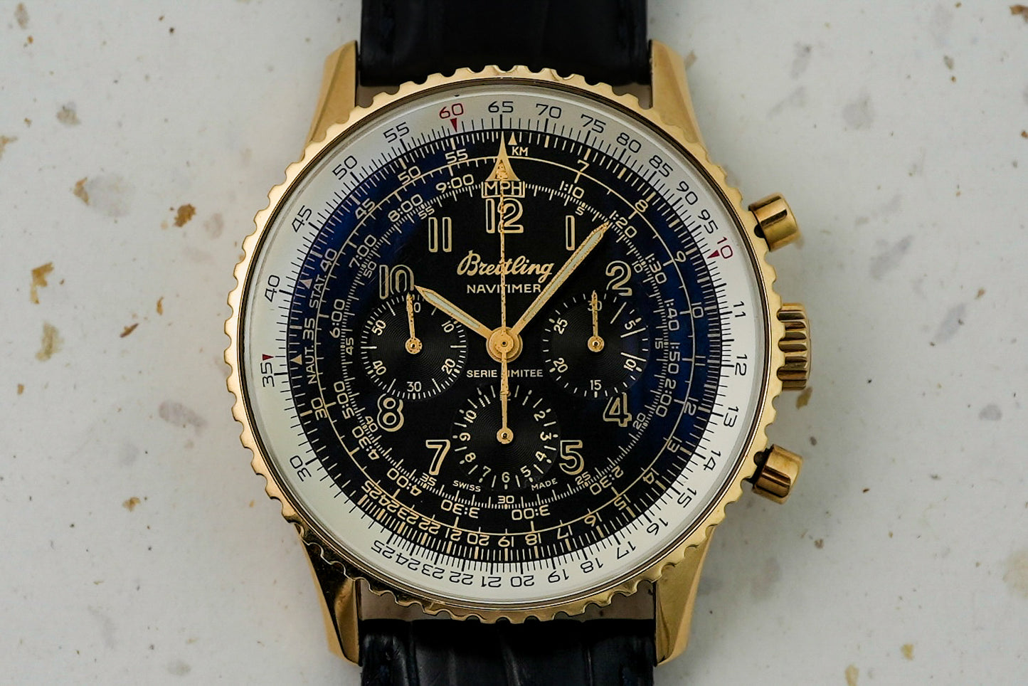 Breitling Navitimer Mechanique in 18k Solid Yellow Gold Limited Numbered Edition 100 Pieces K11022.1 K11022