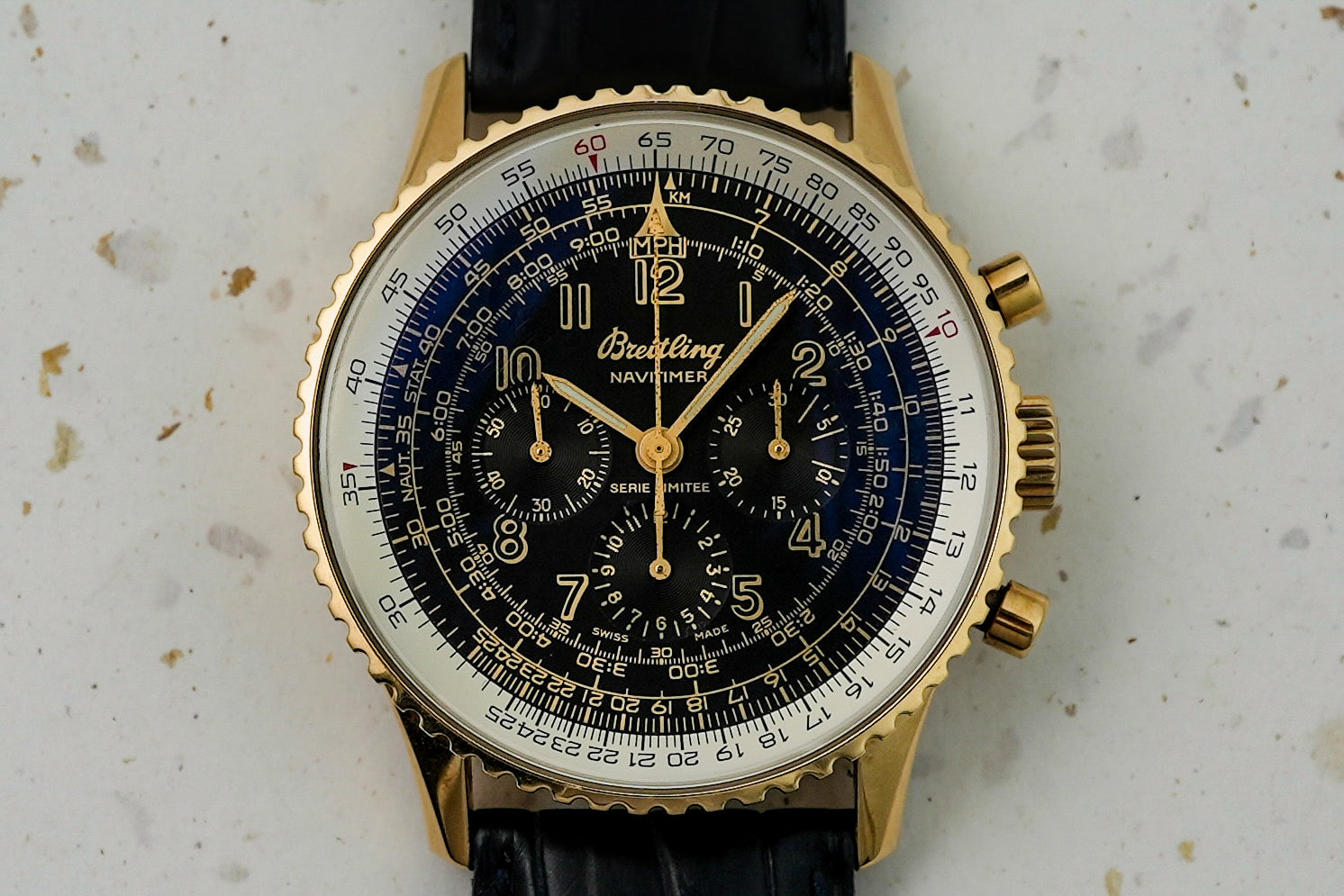 Breitling Navitimer Mechanique in 18k Solid Yellow Gold Limited Numbered Edition 100 Pieces K11022.1 K11022